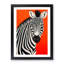 FRM-V0523-2953X Zebra Pop Art - Single Picture Frame Print-1422730630-1422730631