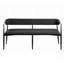 Banc Jaramillo au fini chenille noir