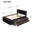 Full Bed With Bookcase Headboard, Under Bed Storage Drawers And Bed End Storage Case-905947530