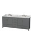 Sheffield 79" Double Bathroom Vanity Base Only-40093286