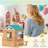 Kids Playhouse, Cottage With Bench, Mailbox, Blackboard, Toy Sink & Kitchen Playset