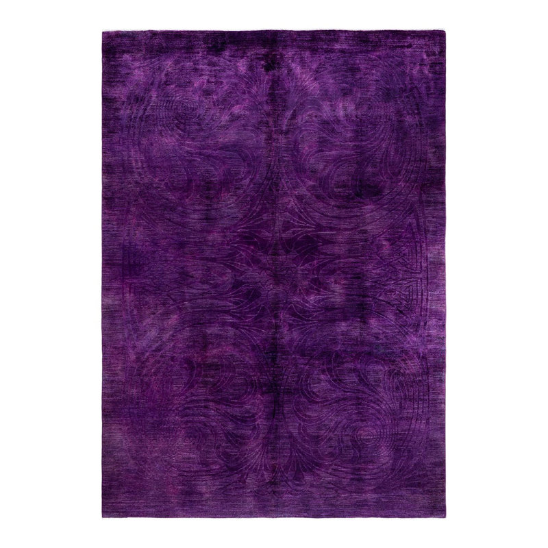 Overyed One-of-a-Kind Rectangle 9' X 12'5" Hand Knotted Area Rug