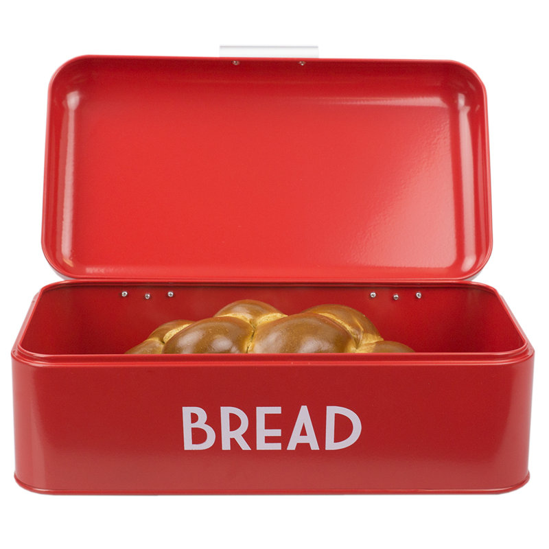 Boîte à pain en métal, Rouge
