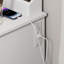 Meuble-lavabo blanc avec miroir et lumières