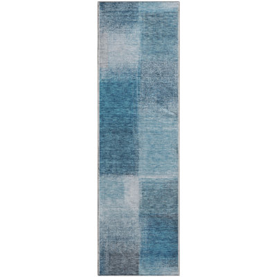 Premium Machine Washable Tweedy Denim Rug