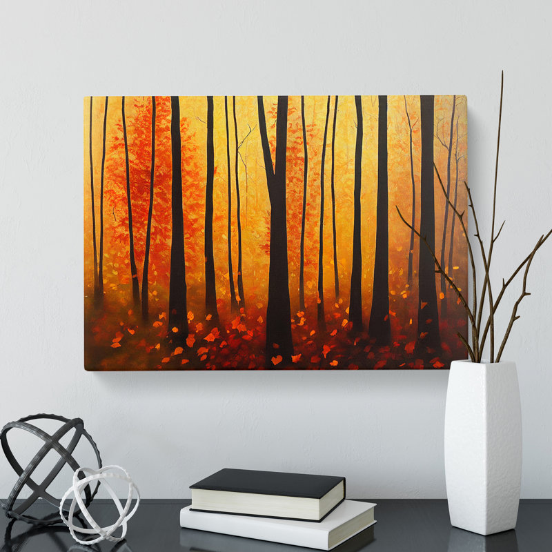 Marvellous Autumn Forest - Wrapped Canvas