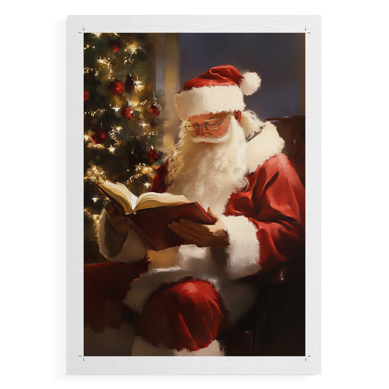 Art des Fêtes de Noël - série 2-XXV - impression sur toile seulement - NON-CADRE, H 27 po x l 18 po