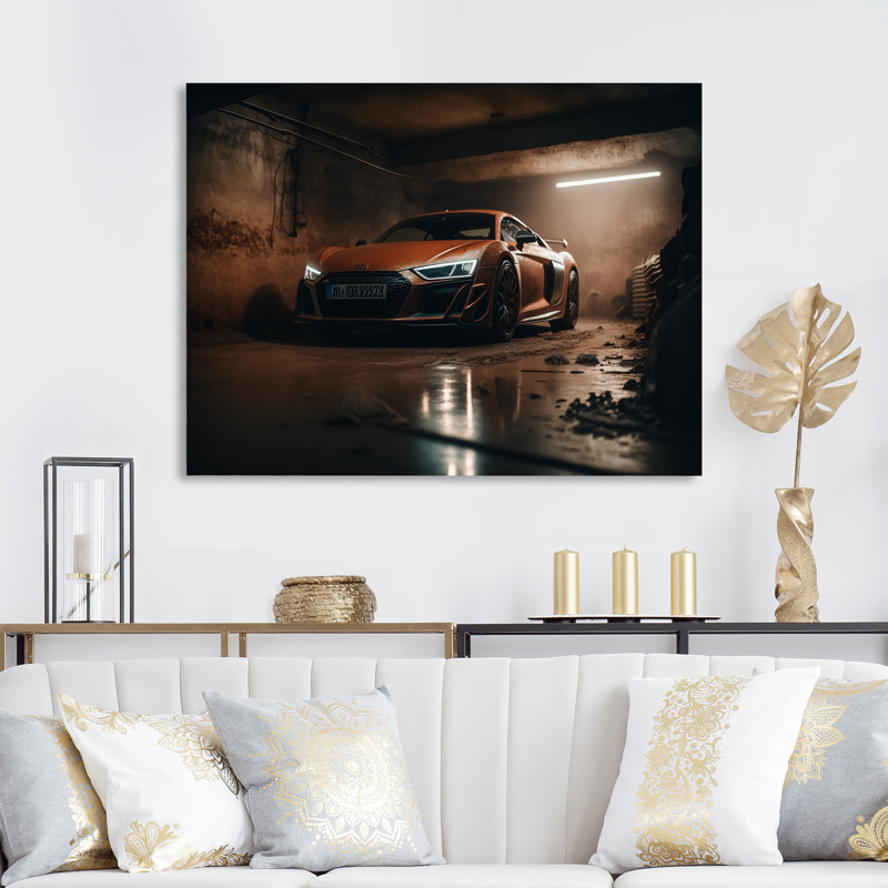 «R 8 Exotic Car», impression sur toile, H 34 po x l 44 po x P 1,5 po, Toile tendue