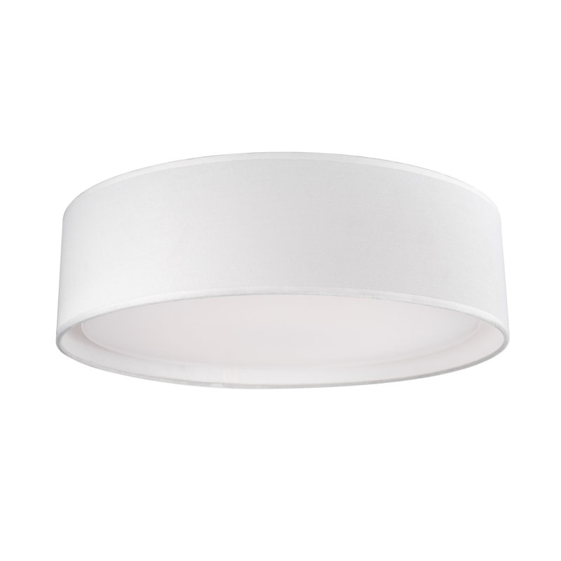 Plafonnier encastré à DEL 1 lumière Dalton, Blanc, Blanc