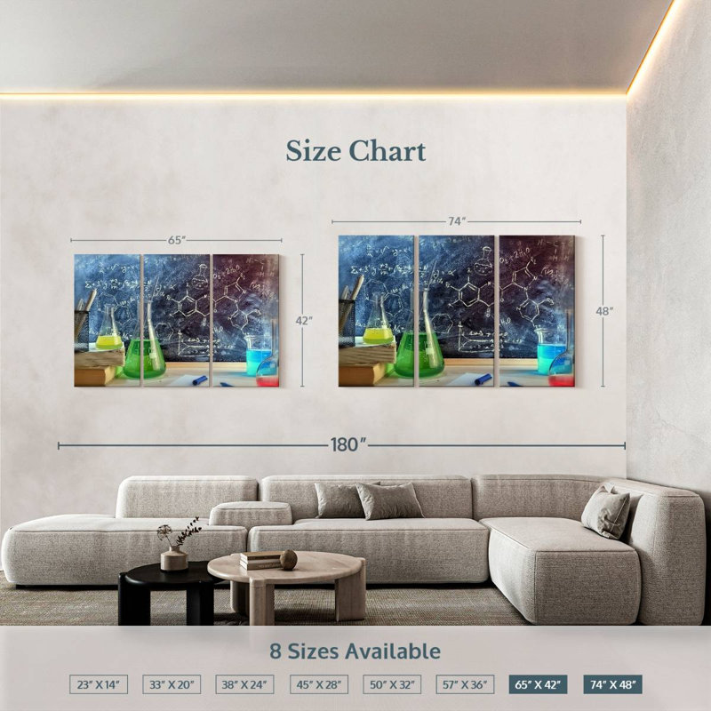 Keiri Chemistry Lesson, 42" H x 65" W