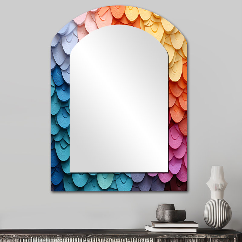 Opt Opt Harmonious Spectrum II - Miroir mural multicolore, 34 po x 25 po