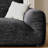 Retro black straight-layout sofa