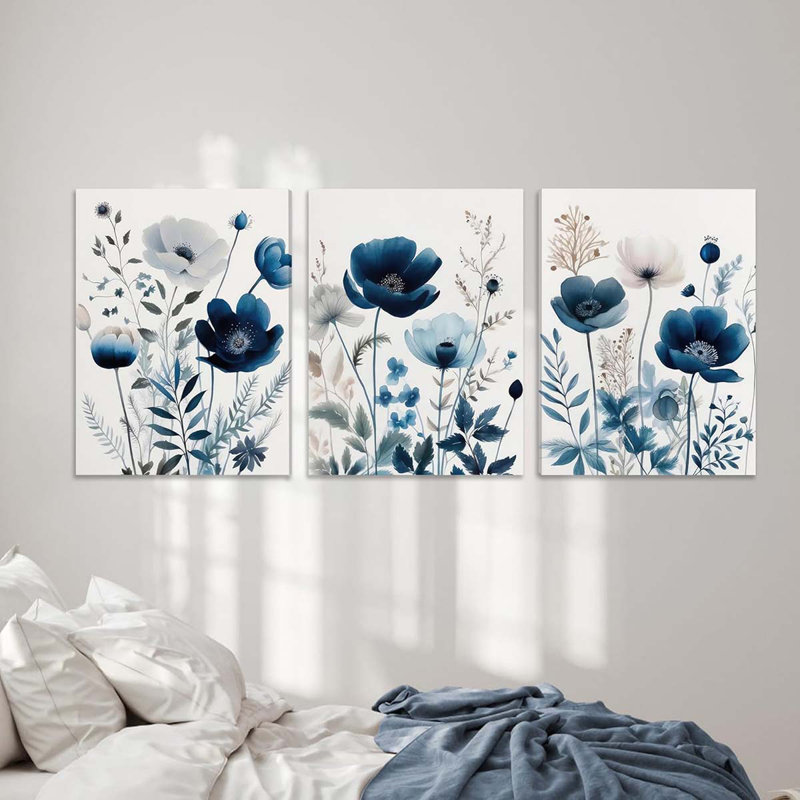 3 Piece Wrapped Canvas Print, 60 cm H x 40 cm W