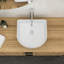Go Peak Track 13.69'' Ceramic U-Shaped Bathroom Sink