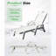 Chaise longue de patio avec dossier inclinable-129427517