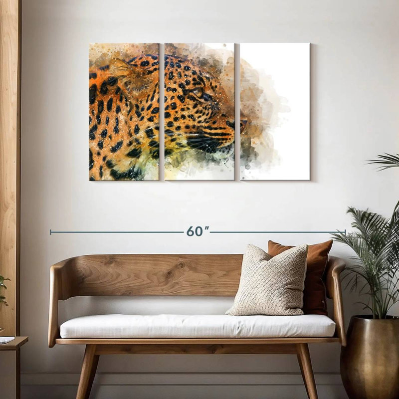 Brampt Wild Cat, 36" H x 57" W