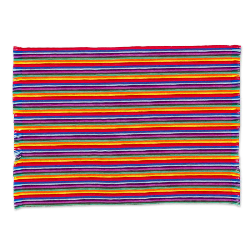 Napperon en coton 18,5 po Rainbow Inspiration