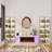130”W TV Stand Entertainment Center With Fireplace-1536458131