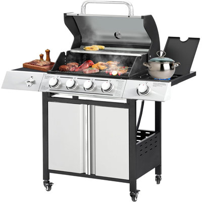 GIODIR 4 - Burner Propane Gas Grill with Side Burner