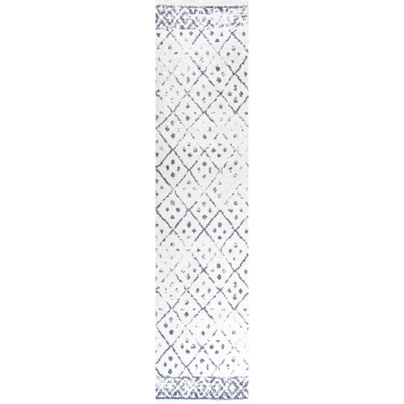 Tapis ivoire / gris Malmesbury, Tapis de couloir 2 pi x 8 pi