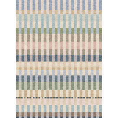 Well Woven Apollo Frame Loom Stripe Washable Flatweave Area Rug