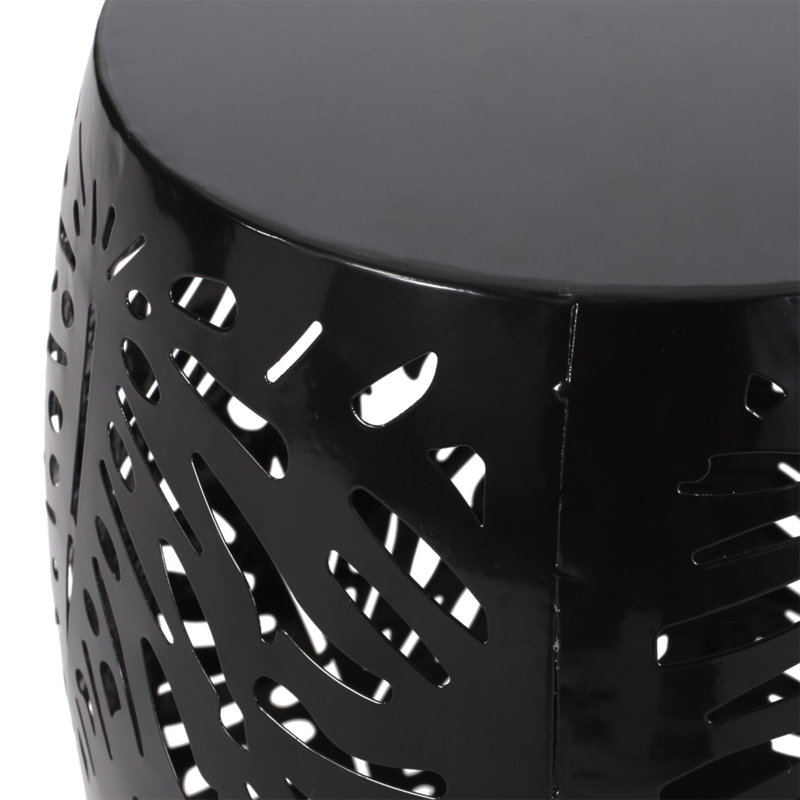 Table de bout en métal - Grand, Black