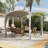 11 Ft. W x 11 Ft. D Steel Pergola with PVC-Coated Polyester Canopy-95024902