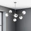 Lustre linéaire spoutnik moderne à 6 lumières Fuiloro