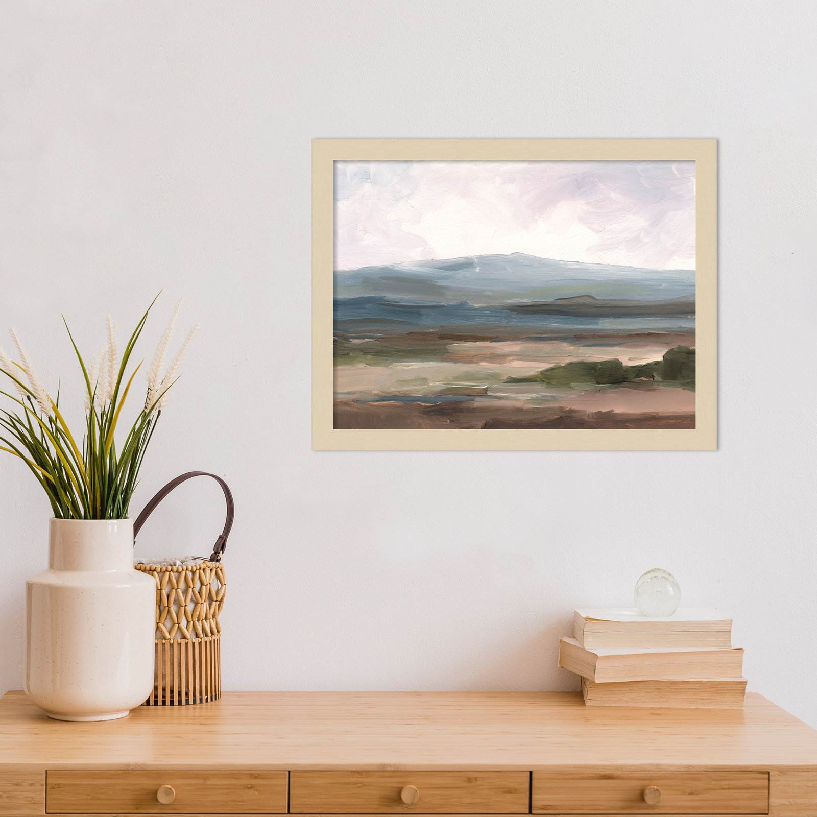 Ethan Harper "Serene Mountain Study II" Print, Brown, 13" H x 17" W