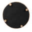 Repose-pieds rond avec rangement Hodosh - Similicuir brun-1300990466