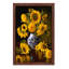 Sunflowers In Blue And White Chinese Vase by Christopher Pierce - Painting on Canvas-42155686-89231561