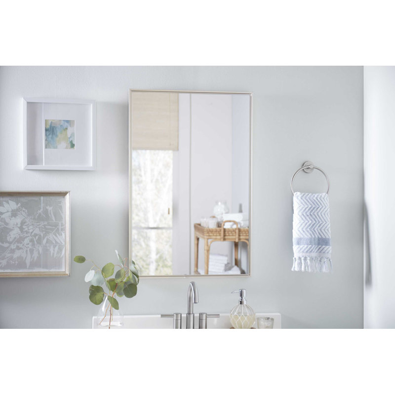 Miroir de salle de bain rectangulaire biseauté