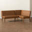 Banc rembourré en similicuir 2 pièces Hilley de H 31,5 po x l 74,4 po x P 53,5 po Hilley-1126045534