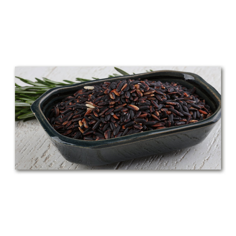 Wild Rice In A Bowl - No Frame Print on Canvas, 70cm H X 140cm W