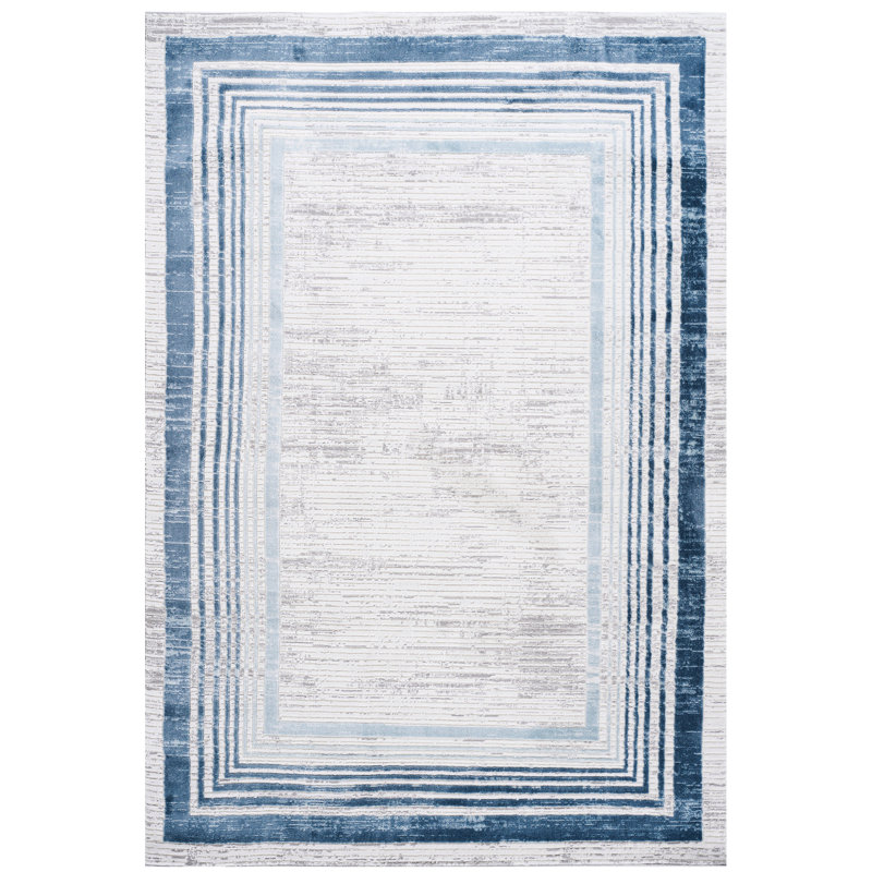 5X7 Loom & Area Rug - Blue//, Stain , Non-Shedding For Dining Room, Study, Home Office Blue// Non-Shedding, Entryway, Dorm Room