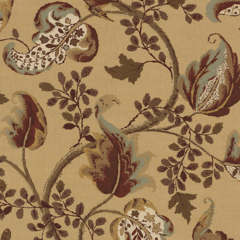 Tissu renard creux, Miel / fumée