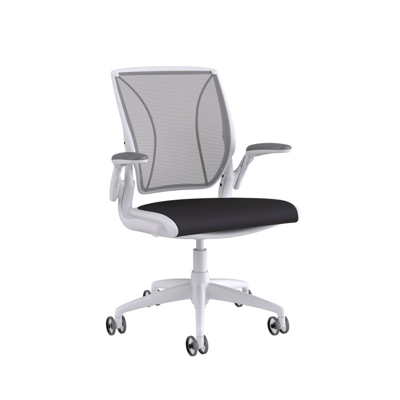 Mesh Task Chair, Catena/Cornflower, Pinstripe/Silver, White