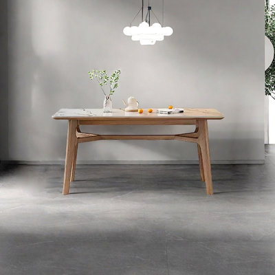 Simple small Japanese rock plate dining table