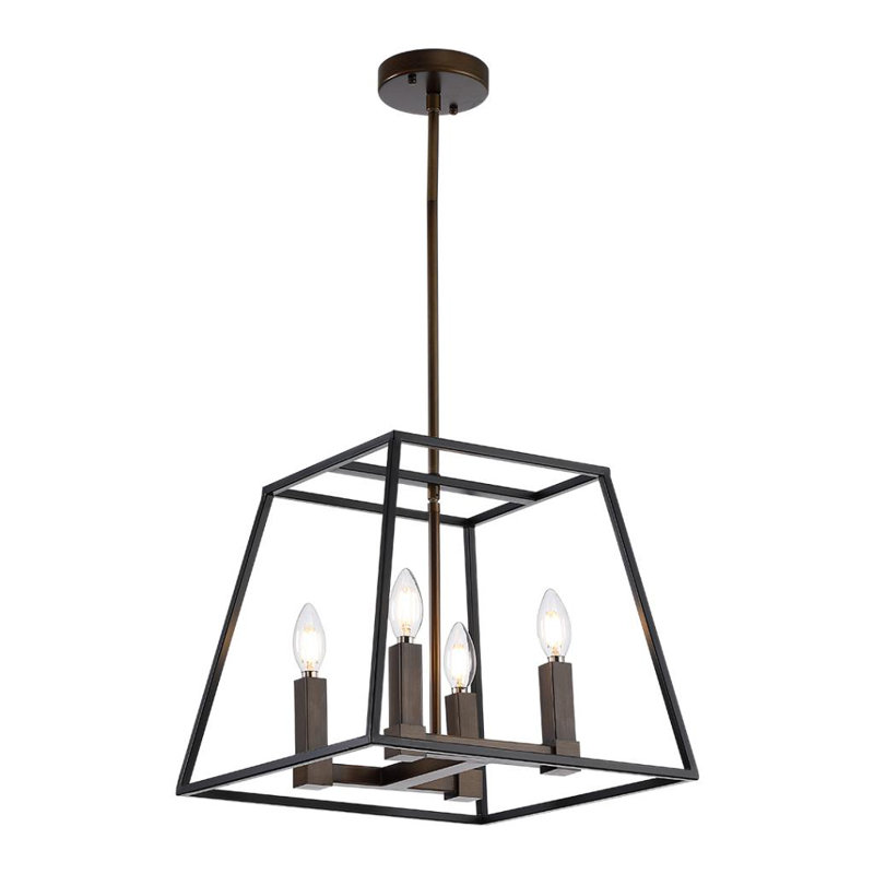 Luminaire suspendu rectangulaire lanterne Dzadur