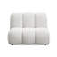 Canapé modulaire en lin blanc ivoire avec fauteuil