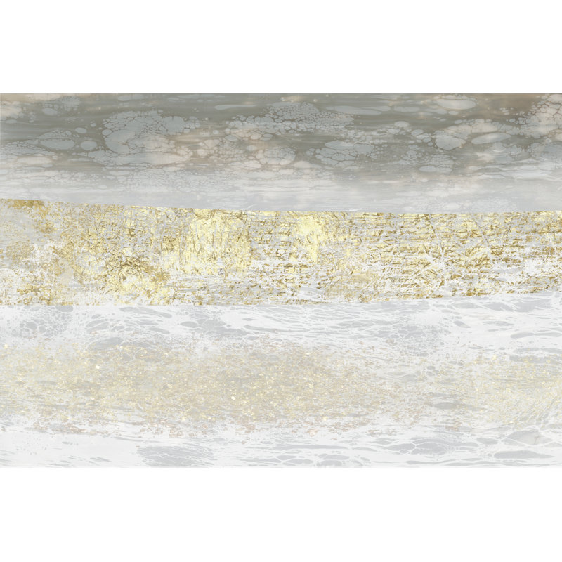 Gilded Textures II - Wrapped Canvas Print, 81cm H x 122cm W