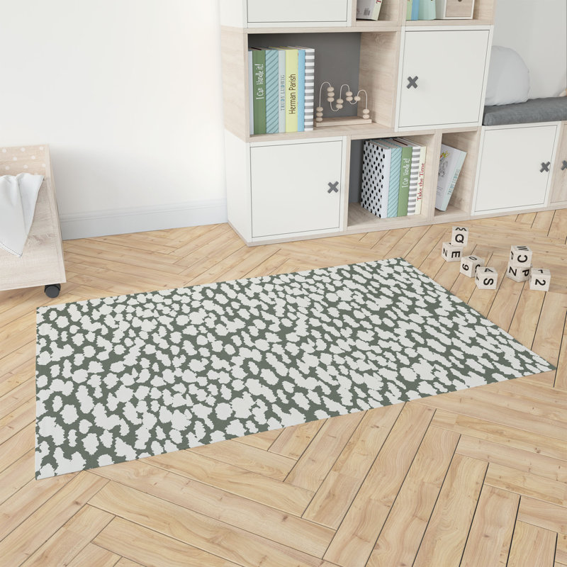 Animal Splat Activity Mat, Chimichurri/Green, Rectangle 4' x 6'