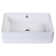 EAGO 14.125'' White Ceramic Rectangular Bathroom Sink with Overflow