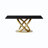 Modern Rectangular Sintered Stone Dining Table with Pedestal Base-856408247-812572636