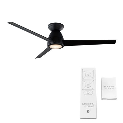 Ventilateur de plafond encastré intelligent à 3 pales Tip avec ensemble d'éclairage DEL et télécommande Bluetooth inclus