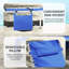 Chaises longues en acier bleu marine, combinant espace extérieur avec design pliant et chaises 29,4 x 9,8 x 5,3