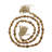 Mango Wood Handmade Hexagon Carved Geometric Long Beaded Garland with Tassel-71097644