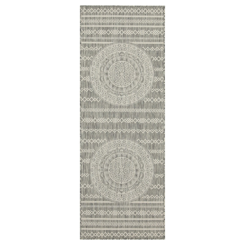 5 Ft. 3 In. X 7 Silver Indoor/outdoor Carpet - Sunshine Gchar2018 Polypropylene, , Stain Rug, Rectangle 5' x 7'
