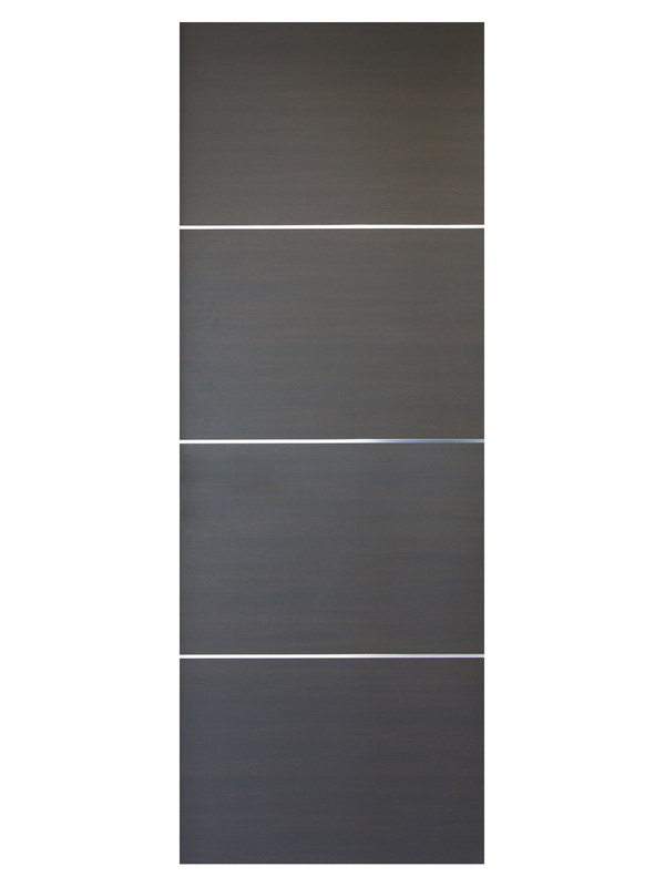 Dalle de porte intérieure stratifiée moderne HG-008 seulement, Chêne du Japon, 24 po x 96 po