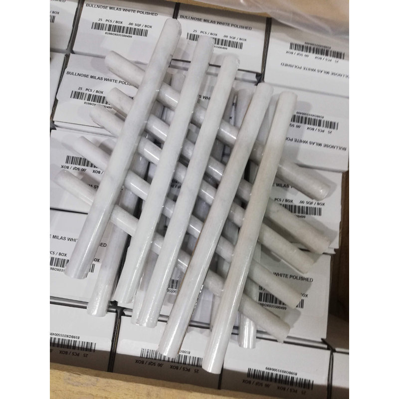 BULLNOSE MILAS WHITE POLISHED